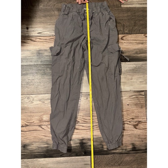 Rachel Paige Women's Gray Cargo Pants Size Small 98% Cotton Excellent Condition - Picture 3 of 5